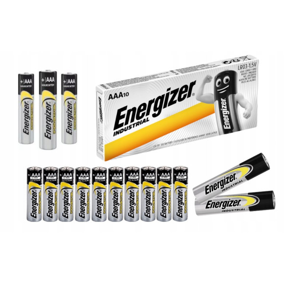 Bateria alkaliczna Energizer Industrial AAA (R3) 10 szt.