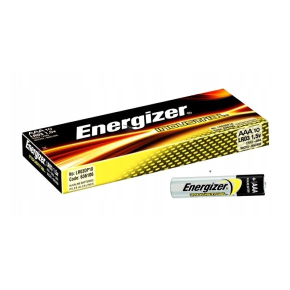 Bateria alkaliczna Energizer Industrial AAA (R3) 10 szt.