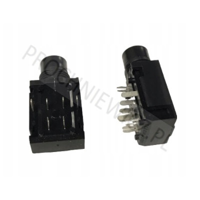 Gniazdo duży Jack 6,3mm stereo do druku 3szt