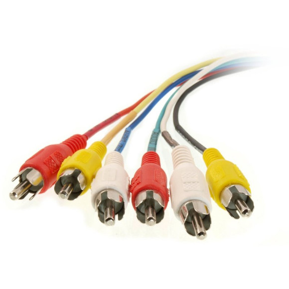 Kabel SCART (Euro) - 6x RCA (cinch) 1,2m