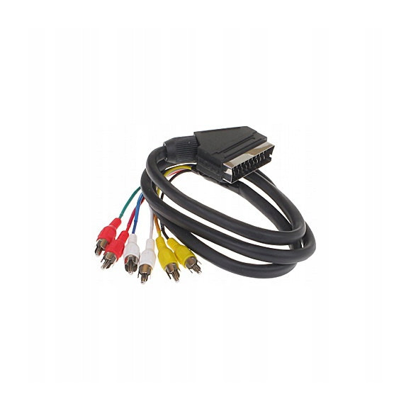 Kabel SCART (Euro) - 6x RCA (cinch) 1,2m