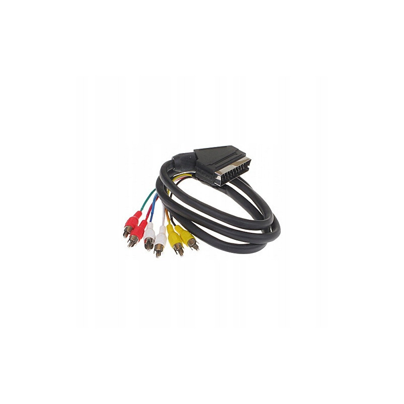 Kabel SCART (Euro) - 6x RCA (cinch) 1,2m