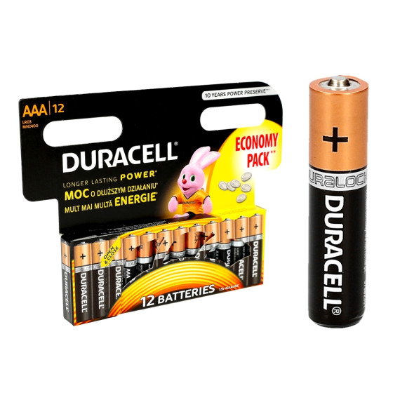 Bateria alkaliczna Duracell AAA (R3) 24 szt.