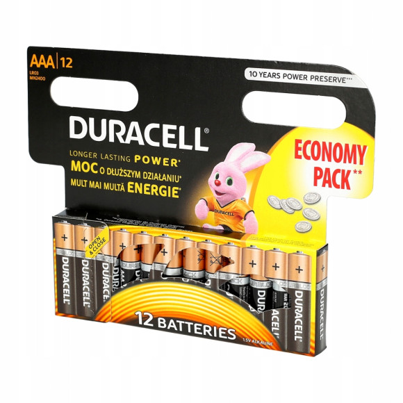 Bateria alkaliczna Duracell AAA (R3) 24 szt.