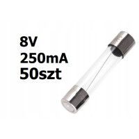 Żarówka osiowa 8V DC 0,25A 31mm 50szt