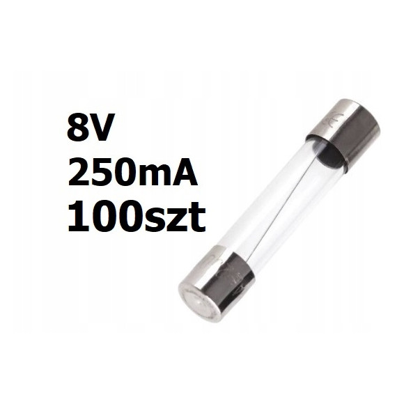 Żarówka osiowa 8V DC 0,25A 31mm 100szt