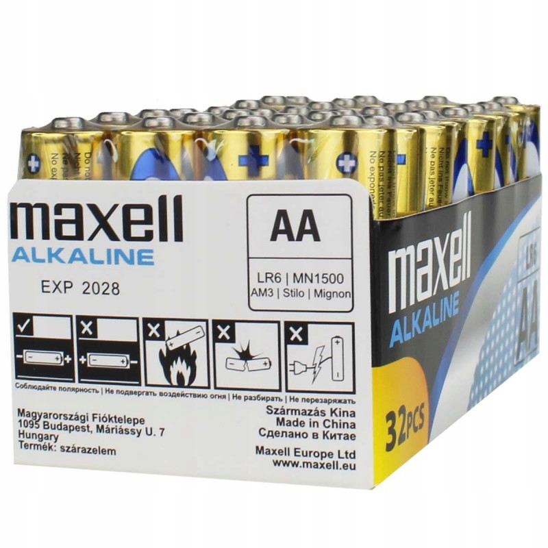 Bateria alkaliczna Maxell AA (R6) 32 szt.