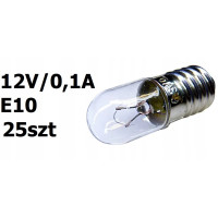 Żarówka Radioskalowa/Latarkowa E10 12V 100mA 25szt