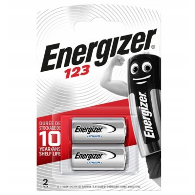 Bateria litowa Energizer 123 3V 2szt