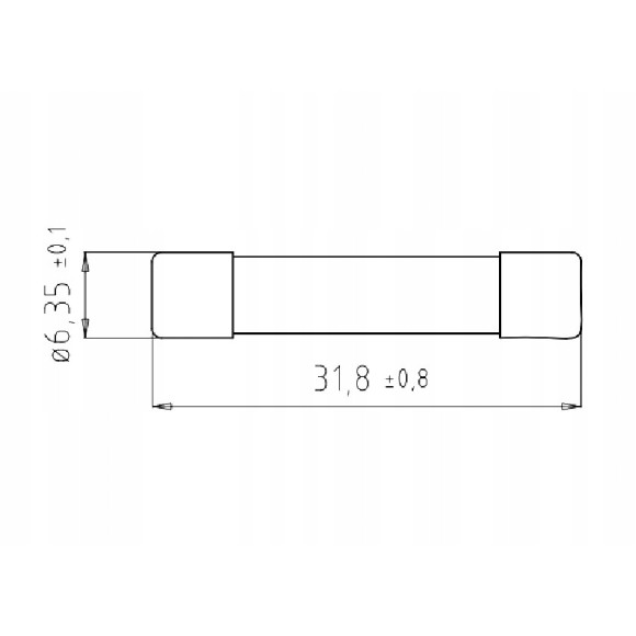 Bezpiecznik szybki 5x20 1,25A 250V 20szt.