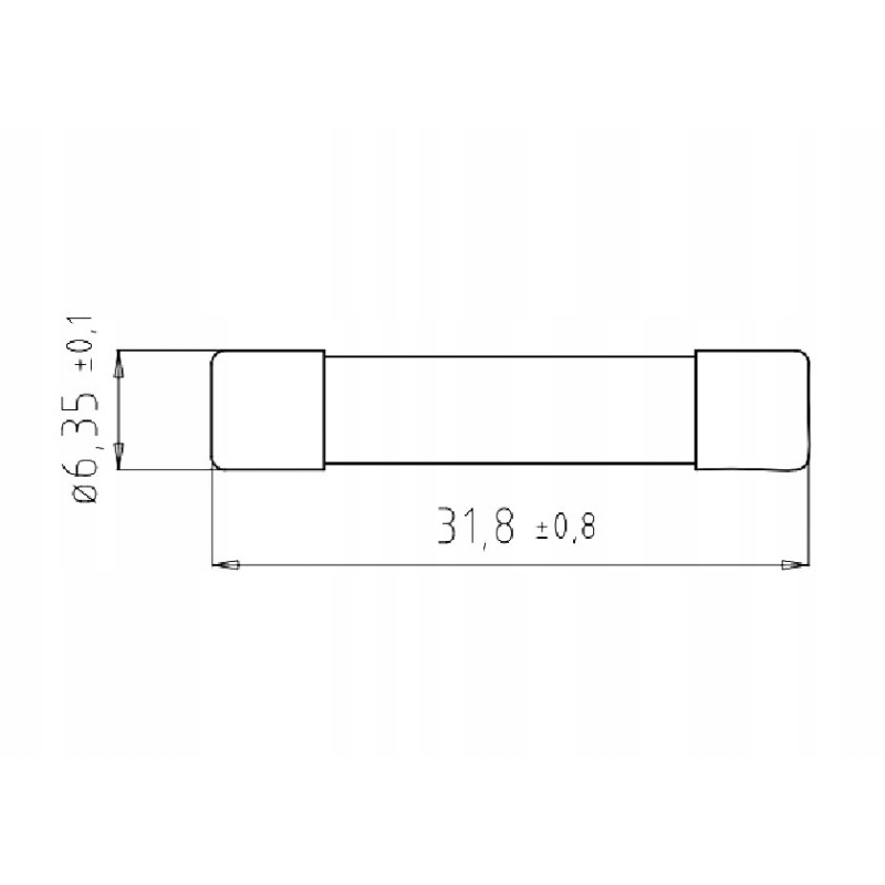 Bezpiecznik szybki 5x20 1,25A 250V 20szt.