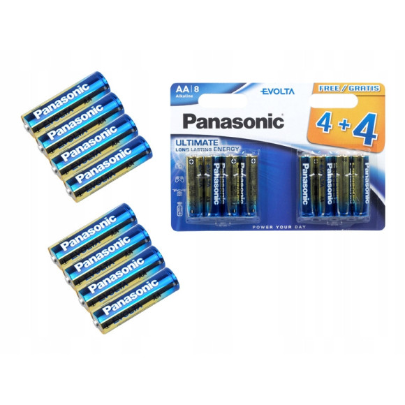 Baterie alkaliczne Panasonic evolta AA LR6 8szt.