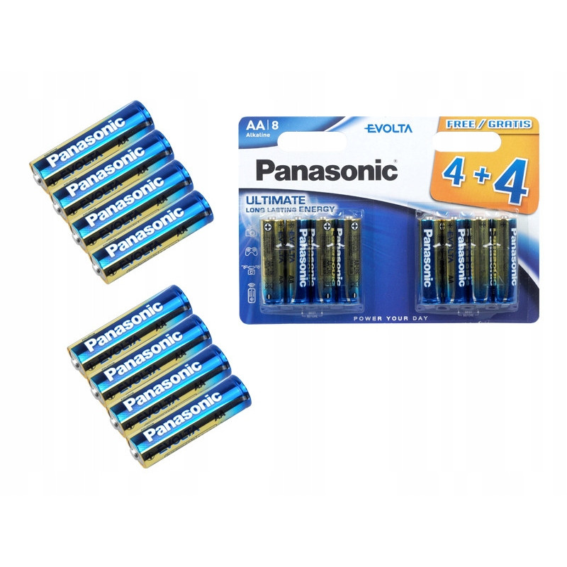 Baterie alkaliczne Panasonic evolta AA LR6 8szt.