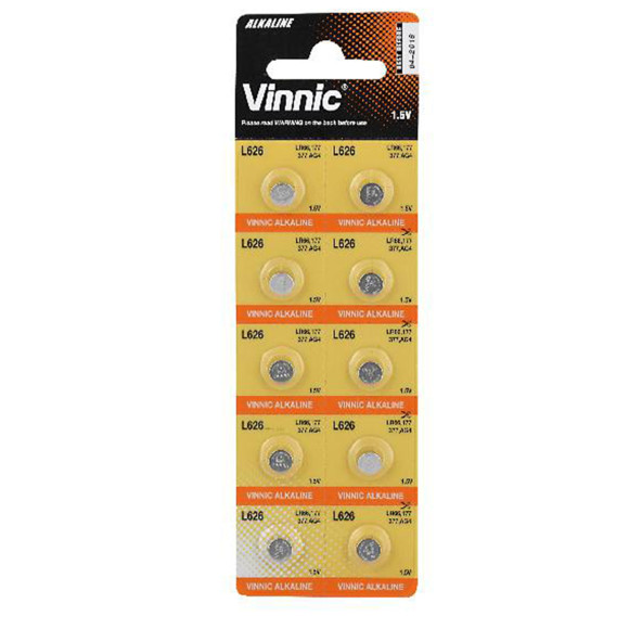 Baterie alkaliczne Vinnic LR66 L626F 10szt.