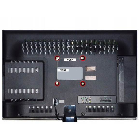 Uchwyt do ściany 32-55 cali czarny (regulacja w pionie i w poziomie)