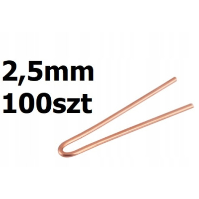 Miedziane groty do lutowania 2,5mm 100szt