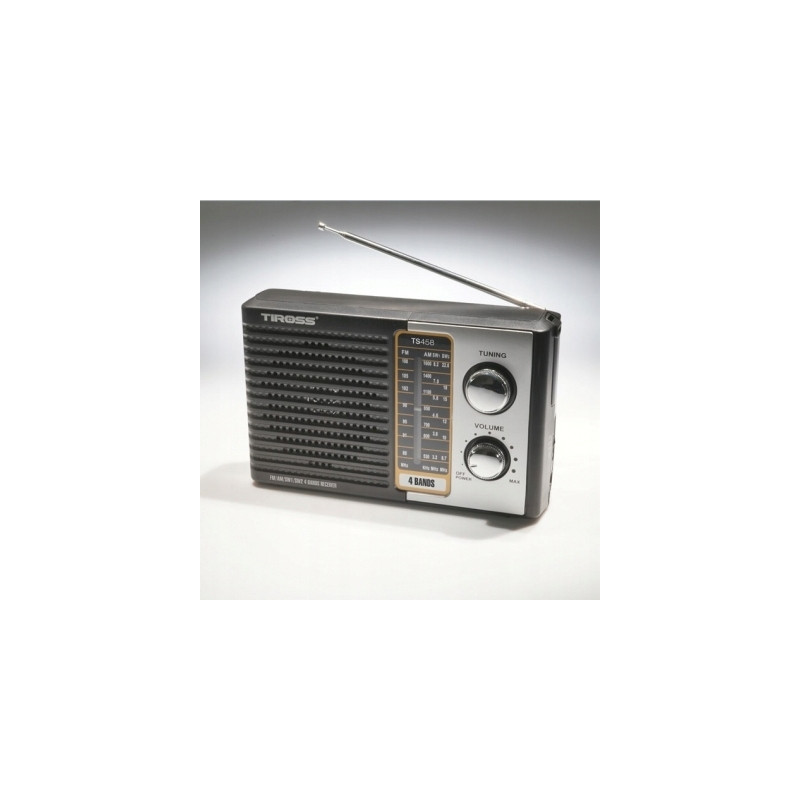 Radio sieciowo-bateryjne AM, FM, SW Tiross TS-458