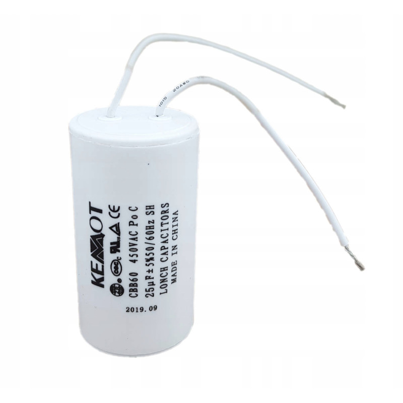 Kondensator 25uF 450V do silników jednofazowych