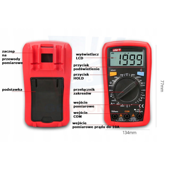 Multimetr ręczny UNI-T UT33B+
