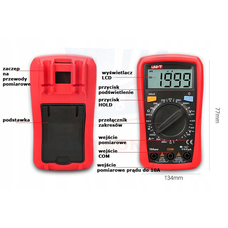 Multimetr ręczny UNI-T UT33B+