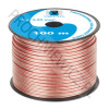 Kabel głośnikowy przezroczysty CCA 2x0,75mm² 100m