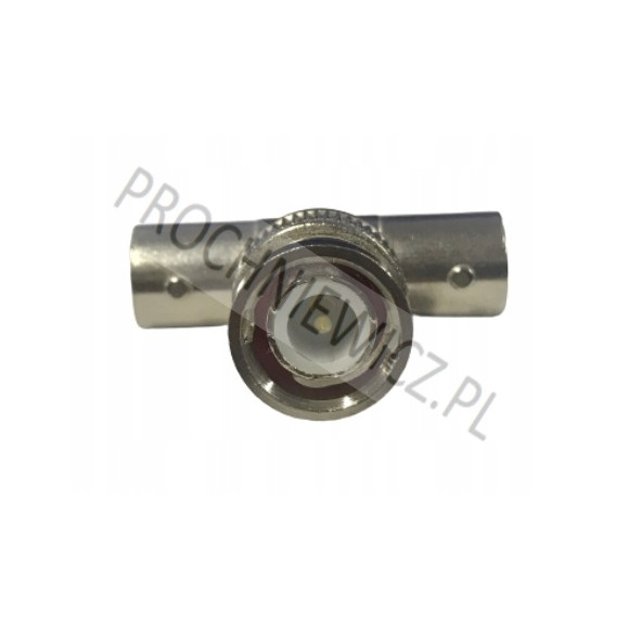 Przejściówka adapter gniazdo BNC-2x Wtyk BNC 3szt