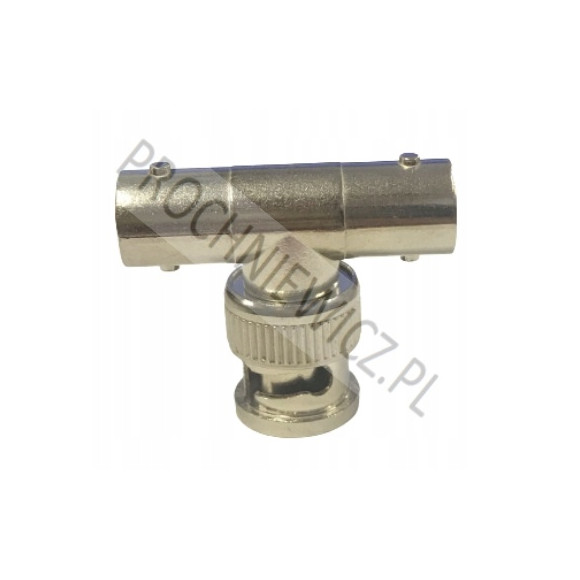 Przejściówka adapter gniazdo BNC-2x Wtyk BNC 3szt