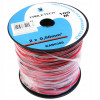 Kabel głośnikowy czerwono-czarny CCA 2x0,5mm² 100m