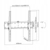 Uchwyt naścienny uniwersalny do LED TV (32-55") regulacja w pionie