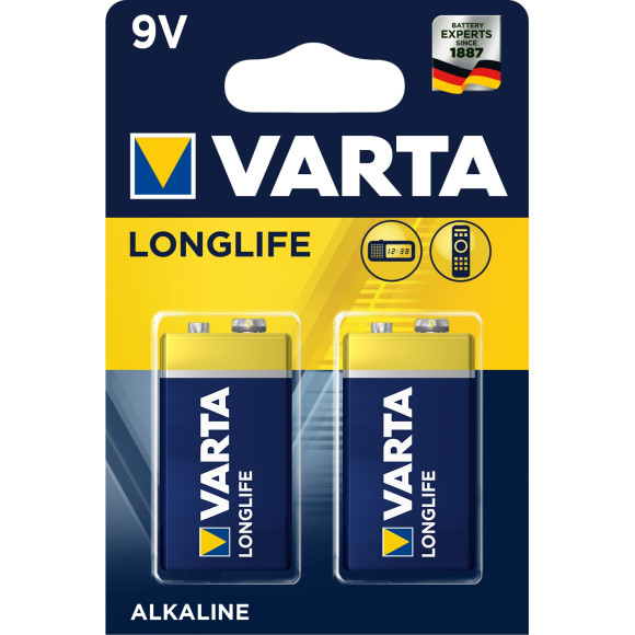 Bateria alkaliczna Varta 9V (6LR61) 2szt