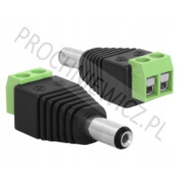 Wtyk zasilający DC męski 2,1/5,5 5szt