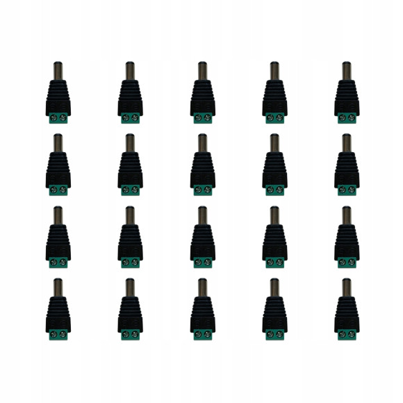 Wtyk zasilający DC męski 2,1/5,5 5szt