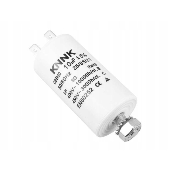 Kondensator silnikowy 10uF 450V