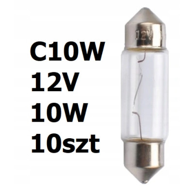 Żarówki C10W 12V/10W 75121 (11x37mm) 10szt
