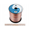 Kabel głośnikowy przezroczysty CCA 2x0,75mm² 100m
