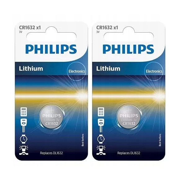 Bateria litowa Philips 3V CR1632 2szt