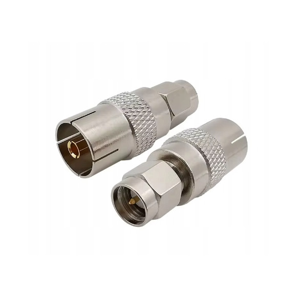 Przejściówka do mini tunerów DVB-T2 gniazdo antenowe - wtyk SMA męskie 1szt