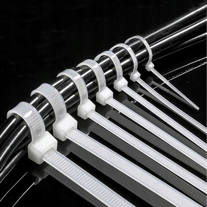 Opaska zaciskowa trytytka 4,2x300mm BIAŁA 100szt.