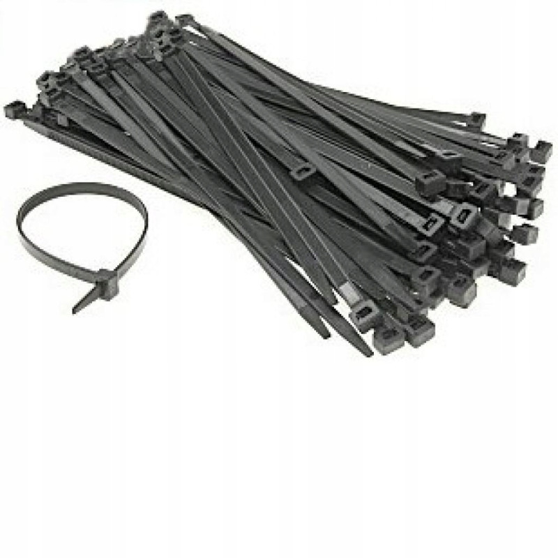 Opaska zaciskowa trytytka 4,2x300mm CZARNA 100szt.