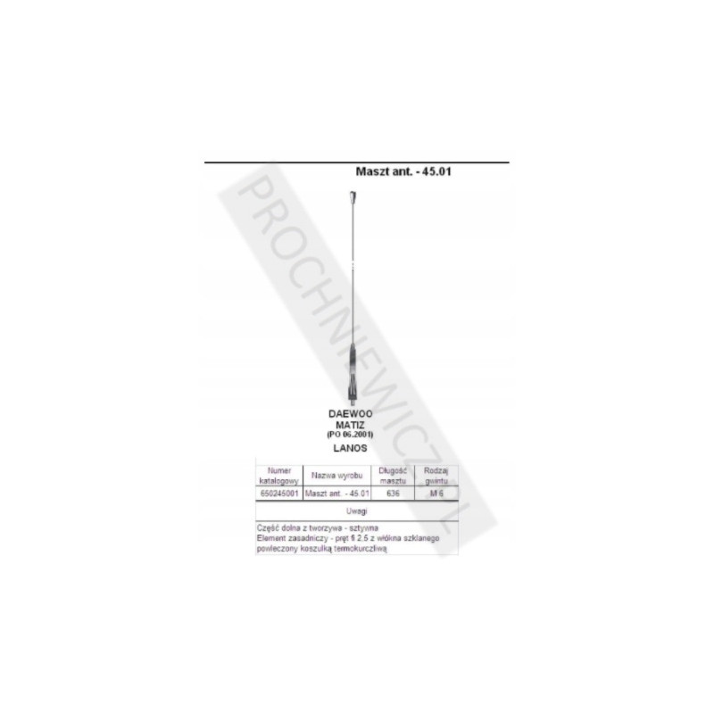 Maszt antenowy 45.01 Unicon