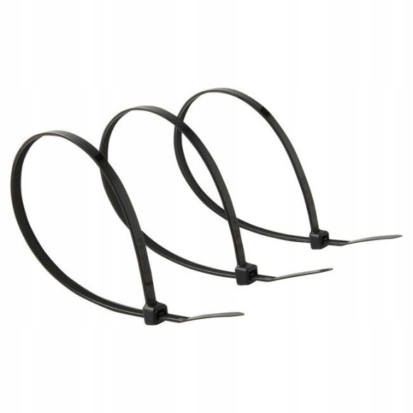 Opaska zaciskowa trytytka 4,8x400mm CZARNA 100szt.