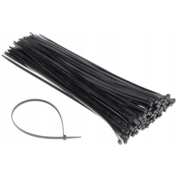 Opaska zaciskowa trytytka 4,8x400mm CZARNA 100szt.