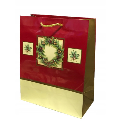 Torebka świąteczna prezentowa 18x23cm 12szt