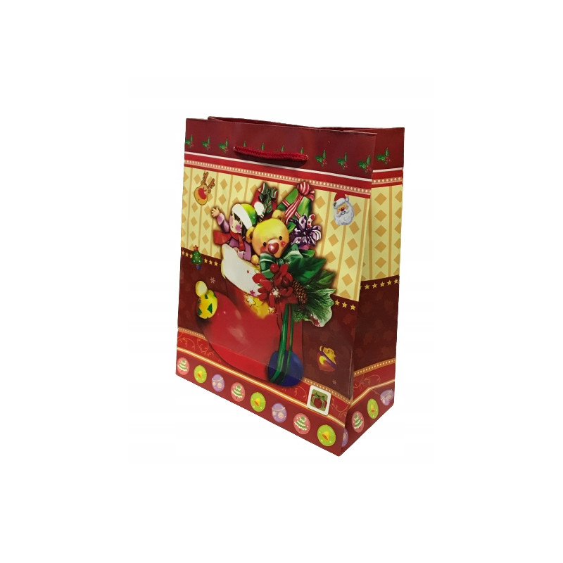 Torebka świąteczna prezentowa 18x23cm 12szt