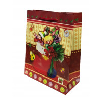 Torebka świąteczna prezentowa 18x23cm 12szt