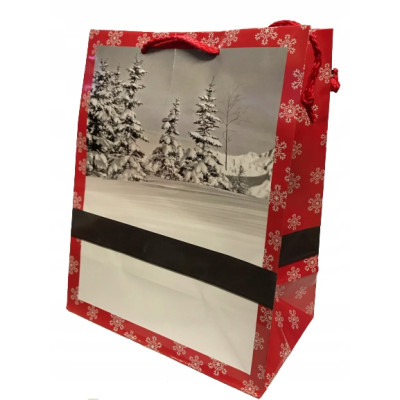 Torebka świąteczna prezentowa 18x23cm 12szt