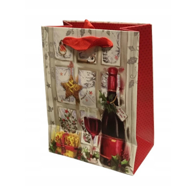 Torebka świąteczna prezentowa 11x14,5cm 12szt