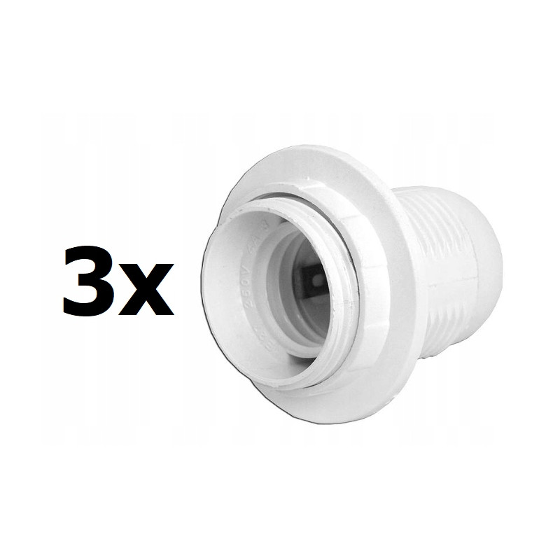 Oprawa oświetleniowa E14 z kołnierzem ABS 3szt