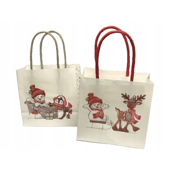 Torebka świąteczna prezentowa 10x10,5cm 24szt