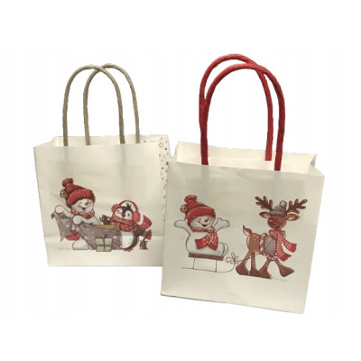 Torebka świąteczna prezentowa 10x10,5cm 24szt